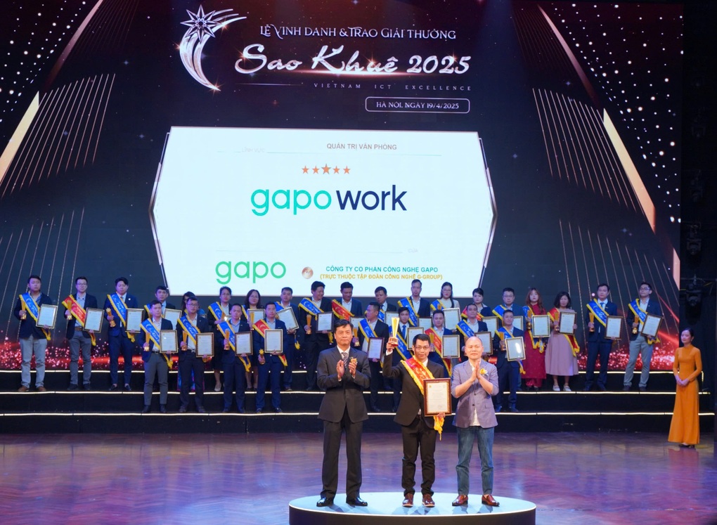 Sao Khuê 2025 vinh danh GapoWork - Đột phá số hóa quản trị doanh nghiệp - 1 Sao Khuê 2025 vinh danh GapoWork - Đột phá số hóa quản trị doanh nghiệp - 1